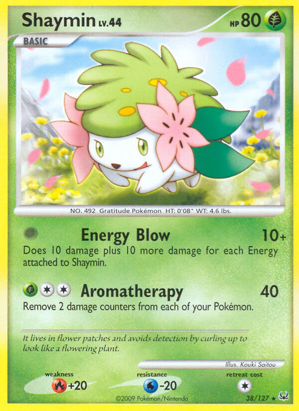 Shaymin (38/127) (Theme Deck Exclusive) [Platinum: Base Set] | Shuffle n Cut Hobbies & Games