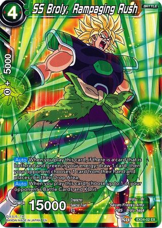 SS Broly, Rampaging Rush [EX04-02] | Shuffle n Cut Hobbies & Games