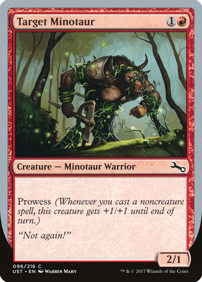 Target Minotaur (Vine Art) [Unstable] | Shuffle n Cut Hobbies & Games