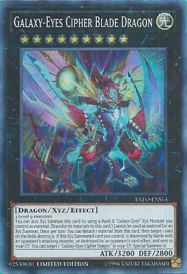 Galaxy-Eyes Cipher Blade Dragon [EXFO-ENSE4] Super Rare | Shuffle n Cut Hobbies & Games