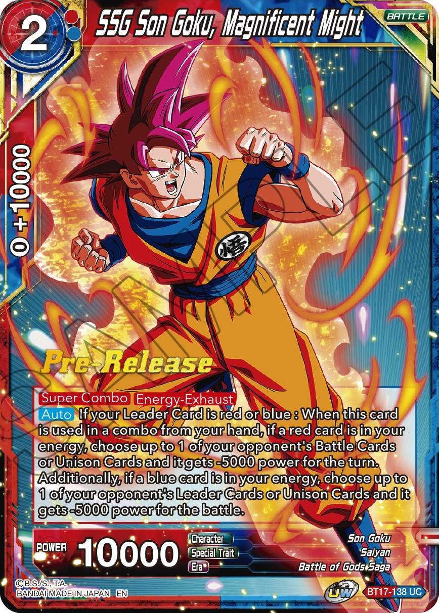 SSG Son Goku, Magnificent Might (BT17-138) [Ultimate Squad Prerelease Promos] | Shuffle n Cut Hobbies & Games