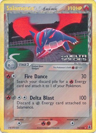 Salamence (14/113) (Delta Species) (Stamped) [EX: Delta Species] | Shuffle n Cut Hobbies & Games