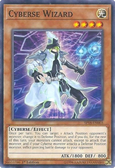 Cyberse Wizard [SP18-EN003] Common | Shuffle n Cut Hobbies & Games