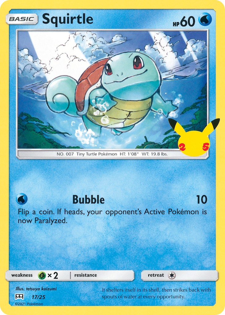 Squirtle (17/25) [McDonald's 25th Anniversary] | Shuffle n Cut Hobbies & Games