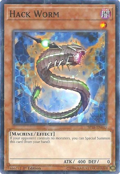 Hack Worm (Starfoil) [SP18-EN015] Starfoil Rare | Shuffle n Cut Hobbies & Games