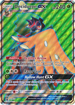 Decidueye GX (SM37) (Jumbo Card) [Sun & Moon: Black Star Promos] | Shuffle n Cut Hobbies & Games