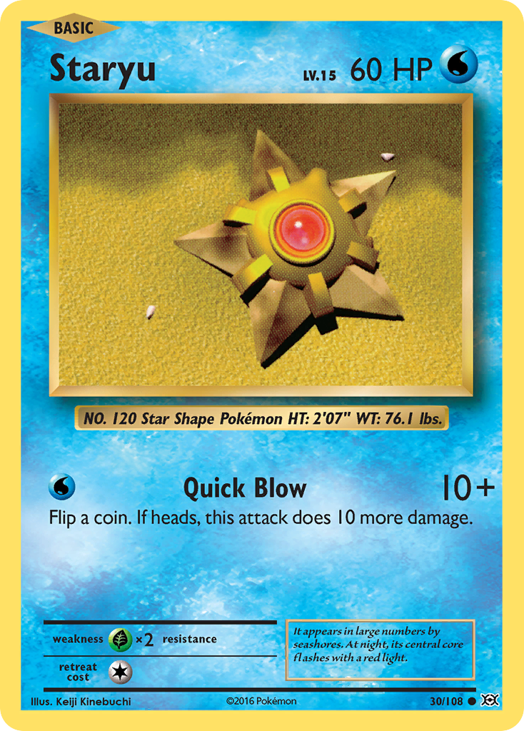 Staryu (30/108) [XY: Evolutions] | Shuffle n Cut Hobbies & Games