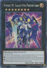 Number 90: Galaxy-Eyes Photon Lord [BLRR-EN033] Secret Rare | Shuffle n Cut Hobbies & Games