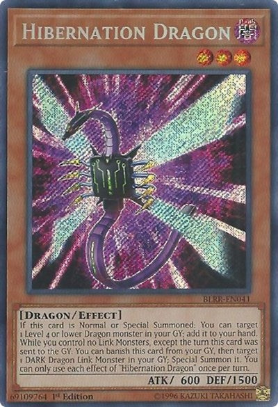 Hibernation Dragon [BLRR-EN041] Secret Rare | Shuffle n Cut Hobbies & Games