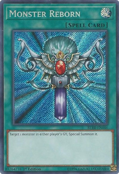 Monster Reborn [BLRR-EN046] Secret Rare | Shuffle n Cut Hobbies & Games