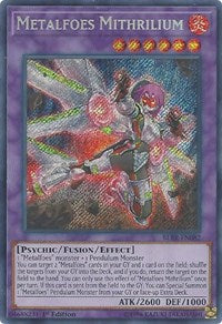 Metalfoes Mithrilium [BLRR-EN082] Secret Rare | Shuffle n Cut Hobbies & Games