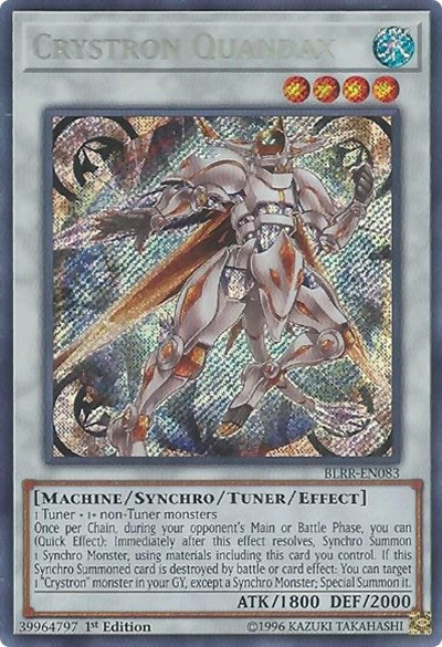 Crystron Quandax [BLRR-EN083] Secret Rare | Shuffle n Cut Hobbies & Games