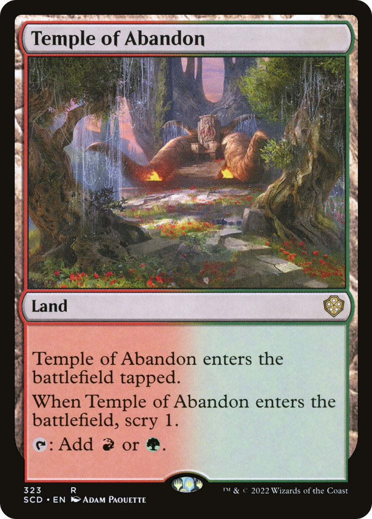 Temple of Abandon [Starter Commander Decks] | Shuffle n Cut Hobbies & Games