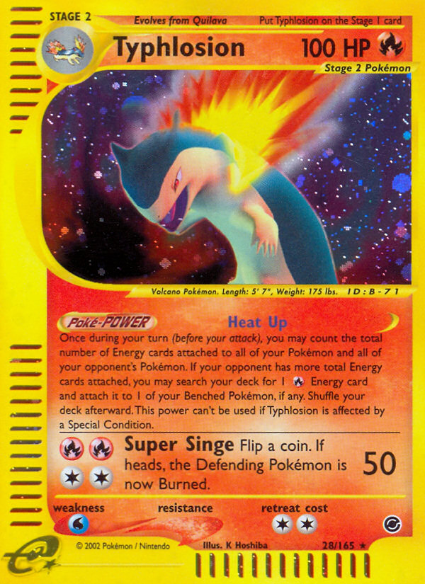 Typhlosion (28/165) [Expedition: Base Set] | Shuffle n Cut Hobbies & Games