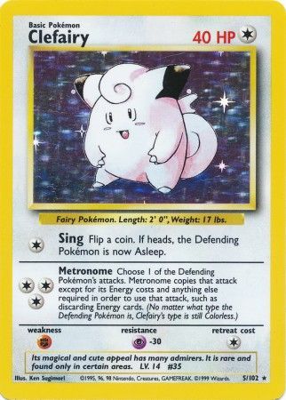 Clefairy (5/102) [Base Set Unlimited] | Shuffle n Cut Hobbies & Games