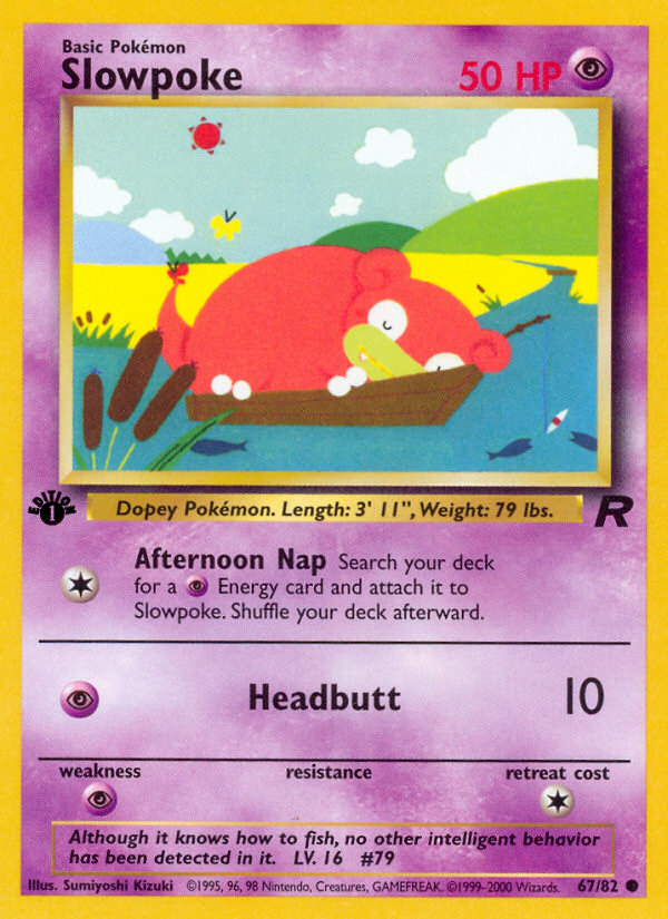 Slowpoke (67/82) [Team Rocket 1st Edition] | Shuffle n Cut Hobbies & Games