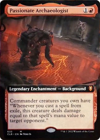 Passionate Archaeologist (Extended Art) [Commander Legends: Battle for Baldur's Gate] | Shuffle n Cut Hobbies & Games