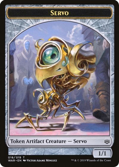 Servo // Dragon Double-Sided Token [Challenger Decks 2020 Tokens] | Shuffle n Cut Hobbies & Games