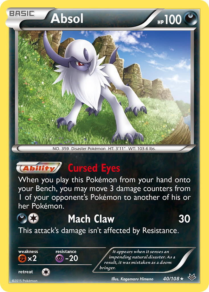 Absol (40/108) [XY: Roaring Skies] | Shuffle n Cut Hobbies & Games