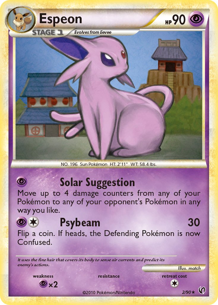 Espeon (2/90) (Theme Deck Exclusive) [HeartGold & SoulSilver: Undaunted] | Shuffle n Cut Hobbies & Games