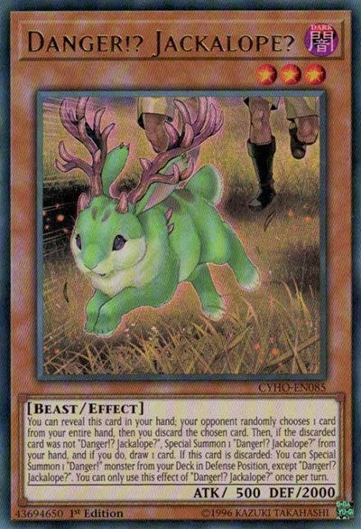 Danger!? Jackalope? [CYHO-EN085] Ultra Rare | Shuffle n Cut Hobbies & Games