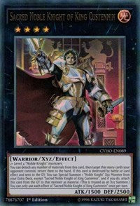 Sacred Noble Knight of King Custennin [CYHO-EN089] Ultra Rare | Shuffle n Cut Hobbies & Games