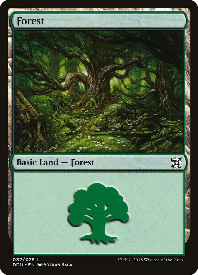 Forest (32) [Duel Decks: Elves vs. Inventors] | Shuffle n Cut Hobbies & Games