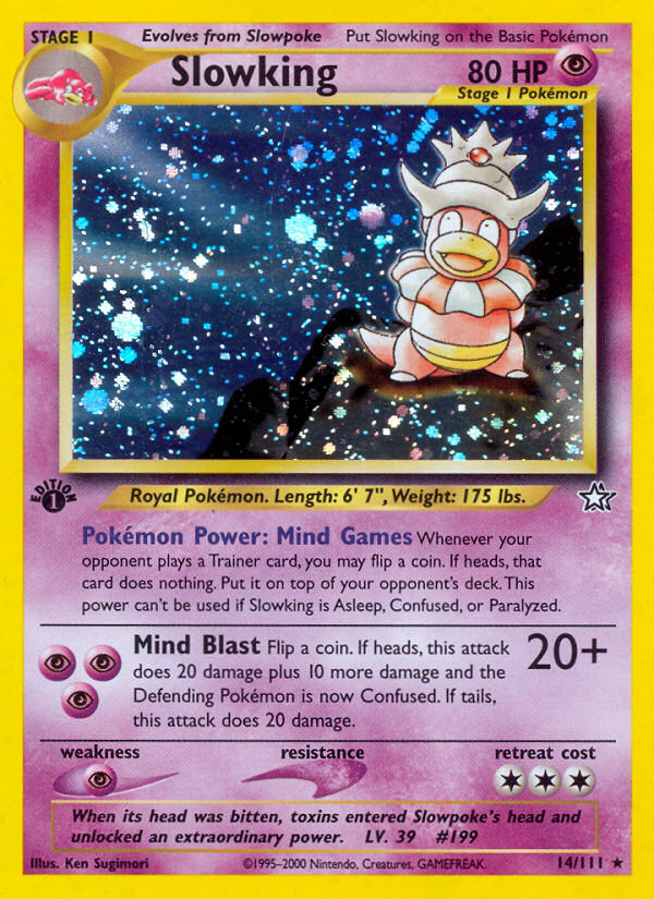 Slowking (14/111) [Neo Genesis 1st Edition] | Shuffle n Cut Hobbies & Games