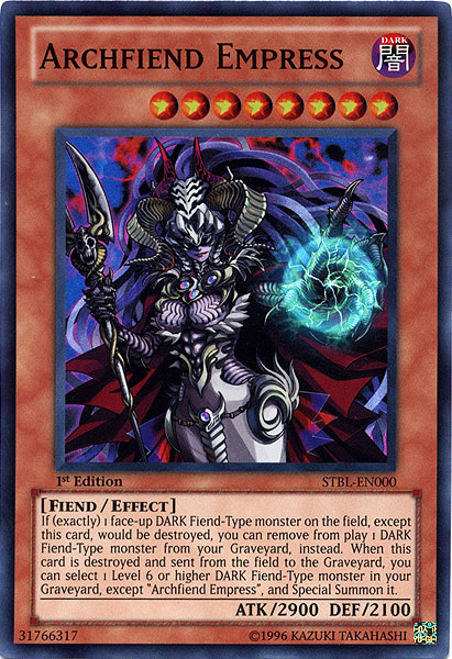 Archfiend Empress [STBL-EN000] Super Rare | Shuffle n Cut Hobbies & Games