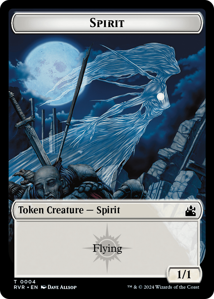 Saproling // Spirit (0004) Double-Sided Token [Ravnica Remastered Tokens] | Shuffle n Cut Hobbies & Games