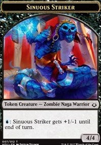 Sinuous Striker // Zombie Double-Sided Token [Hour of Devastation Tokens] | Shuffle n Cut Hobbies & Games