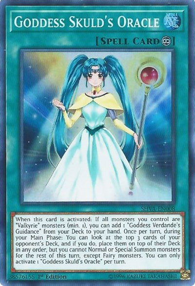 Goddess Skuld's Oracle [SHVA-EN008] Super Rare | Shuffle n Cut Hobbies & Games