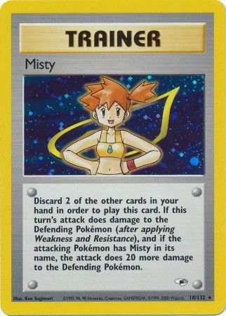 Misty (18/132) [Gym Heroes Unlimited] | Shuffle n Cut Hobbies & Games