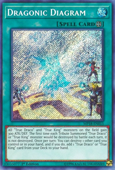 Dragonic Diagram [MP18-EN015] Secret Rare | Shuffle n Cut Hobbies & Games