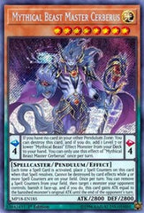 Mythical Beast Master Cerberus [MP18-EN185] Secret Rare | Shuffle n Cut Hobbies & Games