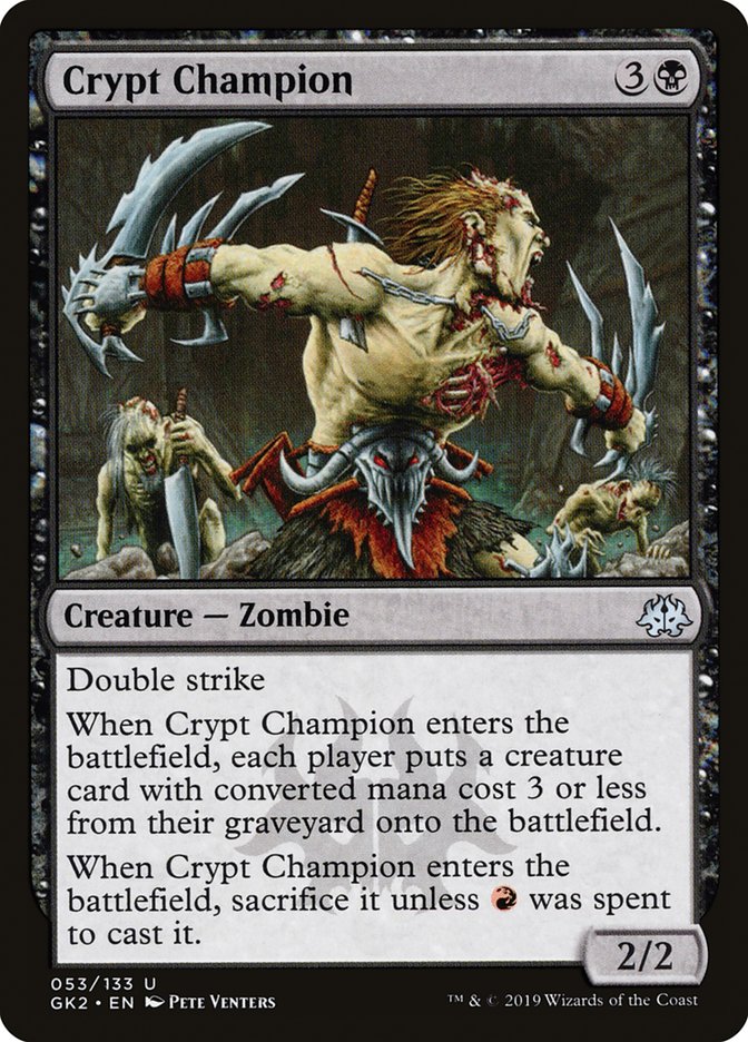 Crypt Champion [Ravnica Allegiance Guild Kit] | Shuffle n Cut Hobbies & Games