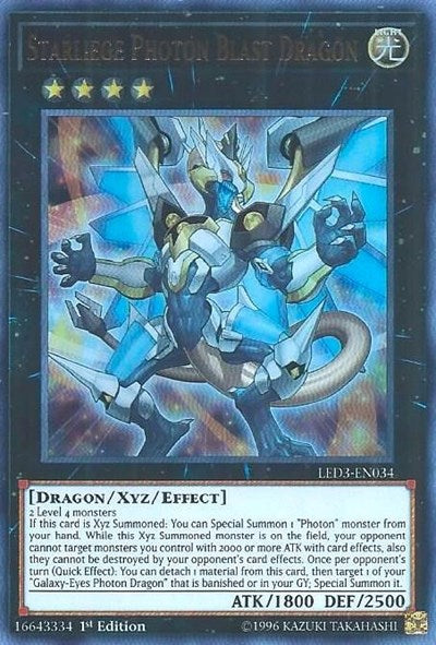 Starliege Photon Blast Dragon [LED3-EN034] Ultra Rare | Shuffle n Cut Hobbies & Games