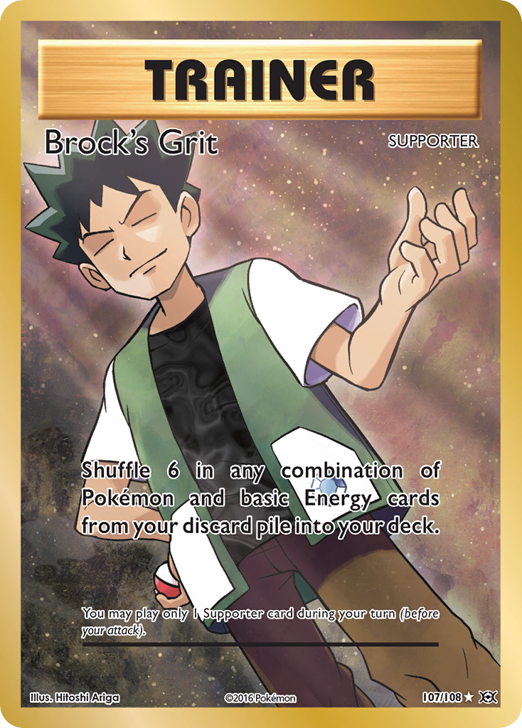 Brock's Grit (107/108) [XY: Evolutions] | Shuffle n Cut Hobbies & Games