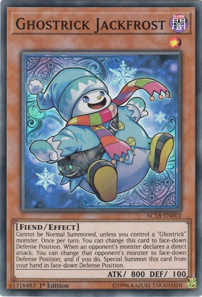 Ghostrick Jackfrost [AC18-EN003] Super Rare | Shuffle n Cut Hobbies & Games