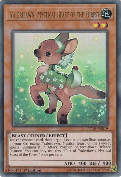 Valerifawn, Mystical Beast of the Forest [AC18-EN019] Ultra Rare | Shuffle n Cut Hobbies & Games