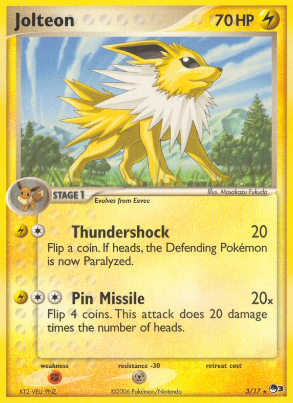 Jolteon (3/17) [POP Series 3] | Shuffle n Cut Hobbies & Games