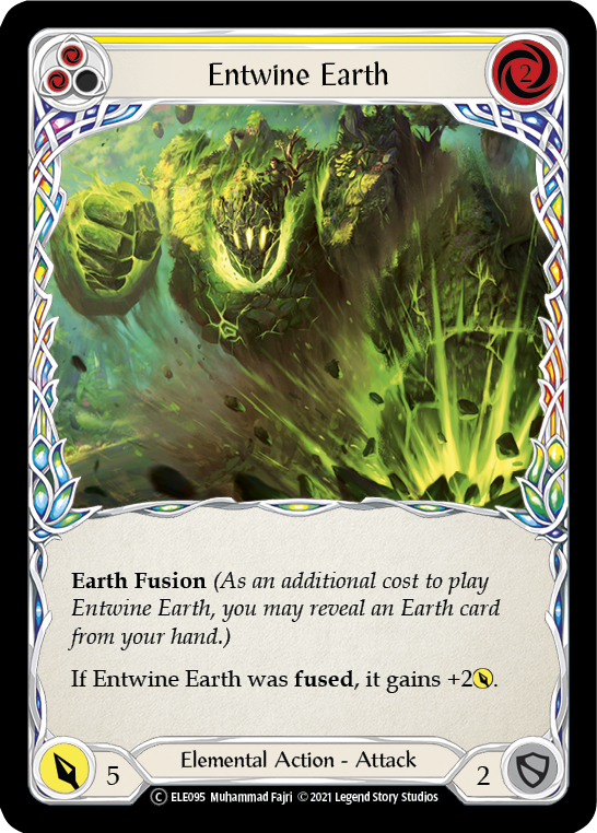 Entwine Earth (Yellow) [U-ELE095] Unlimited Rainbow Foil | Shuffle n Cut Hobbies & Games