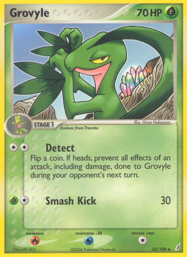 Grovyle (32/100) [EX: Crystal Guardians] | Shuffle n Cut Hobbies & Games