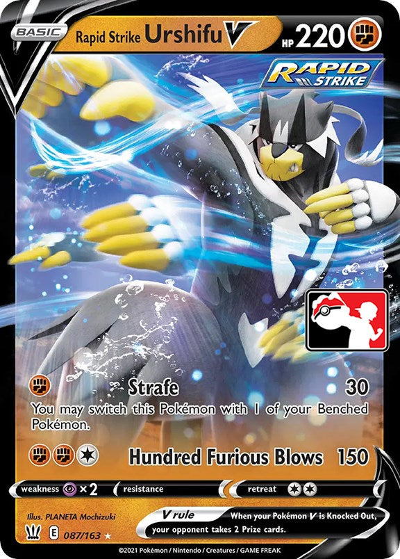 Rapid Strike Urshifu V (087/163) [Prize Pack Series One] | Shuffle n Cut Hobbies & Games