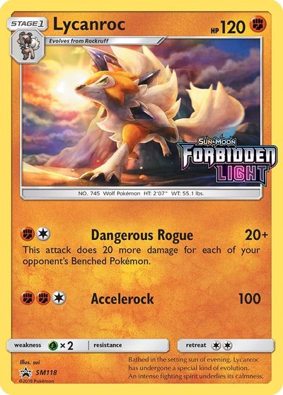 Lycanroc (SM118) (Prerelease Promo) [Sun & Moon: Black Star Promos] | Shuffle n Cut Hobbies & Games