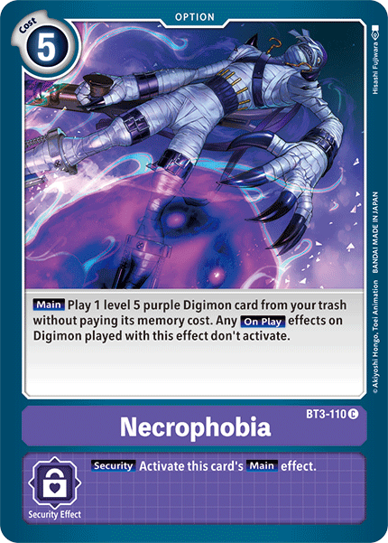 Necrophobia [BT3-110] [Release Special Booster Ver.1.5] | Shuffle n Cut Hobbies & Games