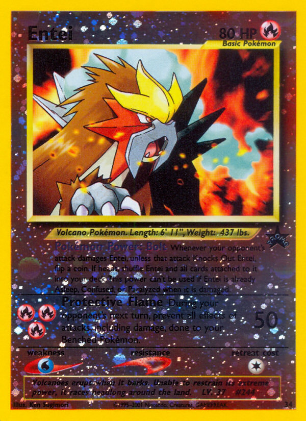 Entei (34) [Wizards of the Coast: Black Star Promos] | Shuffle n Cut Hobbies & Games