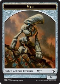 Myr (023) // Thopter (025) Double-Sided Token [Commander 2018 Tokens] | Shuffle n Cut Hobbies & Games