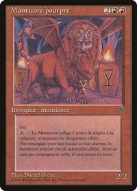 Crimson Manticore (French) - "Manticore pourpre" [Renaissance] | Shuffle n Cut Hobbies & Games