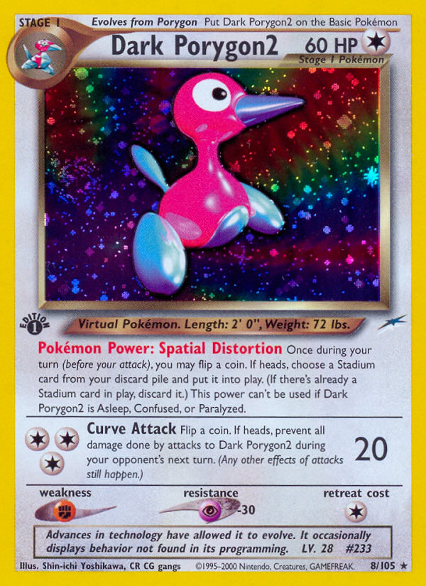 Dark Porygon2 (8/105) [Neo Destiny 1st Edition] | Shuffle n Cut Hobbies & Games